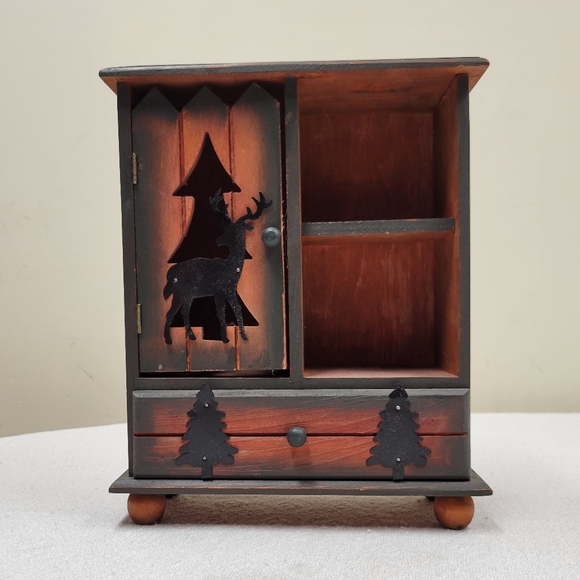 Other - Deer and Pine Trees Cottage Cabinet